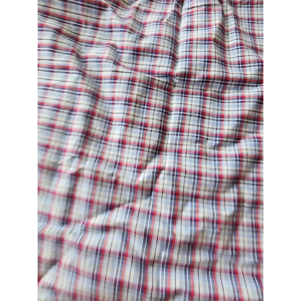 Ralph Lauren Boys Plaid Button Up Long Sleeve Shirt Blue Red Large